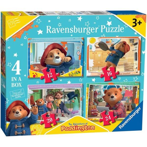 Paddington Bear Jigsaw: 4 in a Box Puzzles (12, 16, 20 & 24 pces) (3+ YRS)